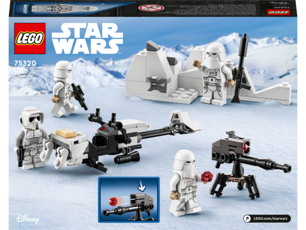 LEGO® 75320 Star Wars Snowtrooper™ Battle Pack mit 4 Figuren, Deckung und Düsenschlitten – Bild 8